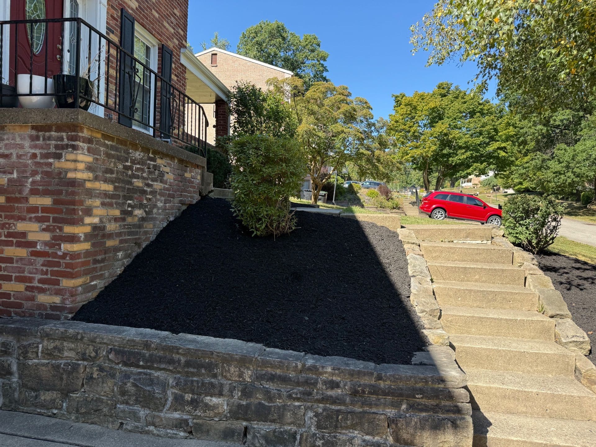 Transformative Yard Cleanup and Mulch Installation