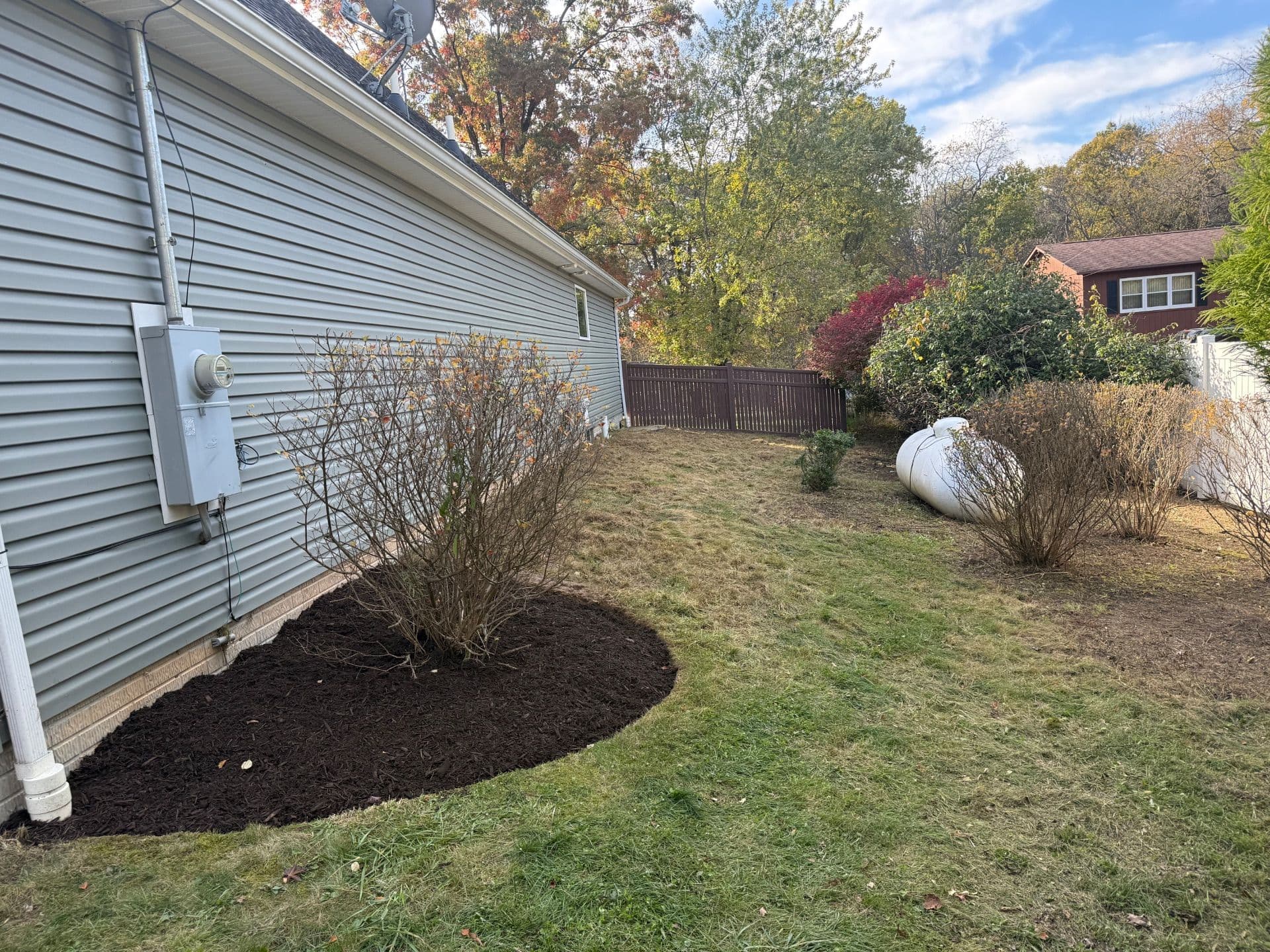 Gallery photos for Stunning Yard Cleanup and Mulch Installation: Image #4