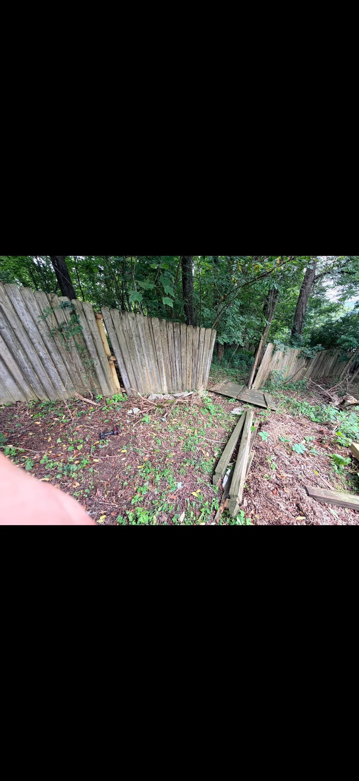 Gallery photos for Storm Knocked Down This Privacy Fence - Here's What We Did: Image #2
