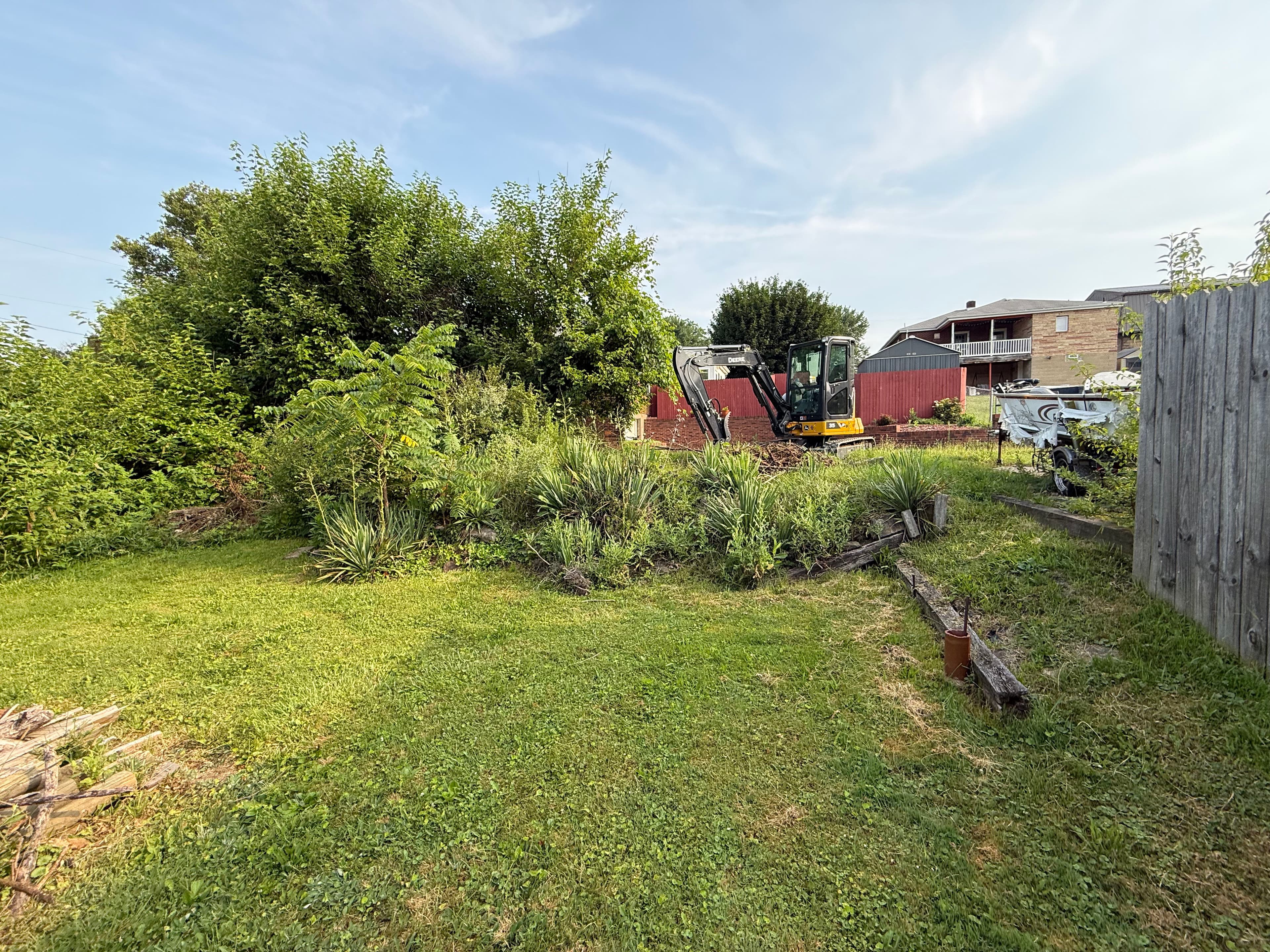 Project Overgrown Backyard Cleared Down to Clean, Open Ground image