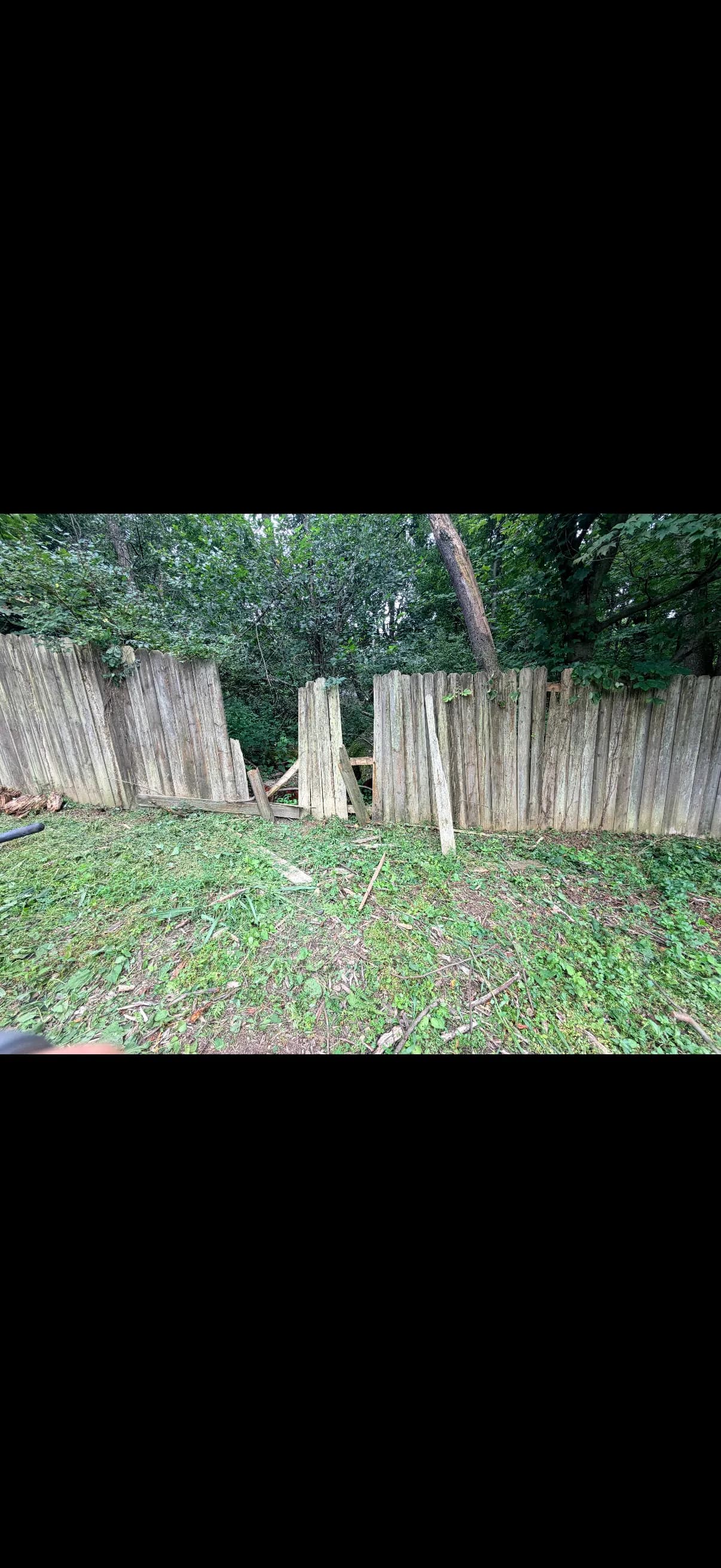 Gallery photos for Storm Knocked Down This Privacy Fence - Here's What We Did: Image #3