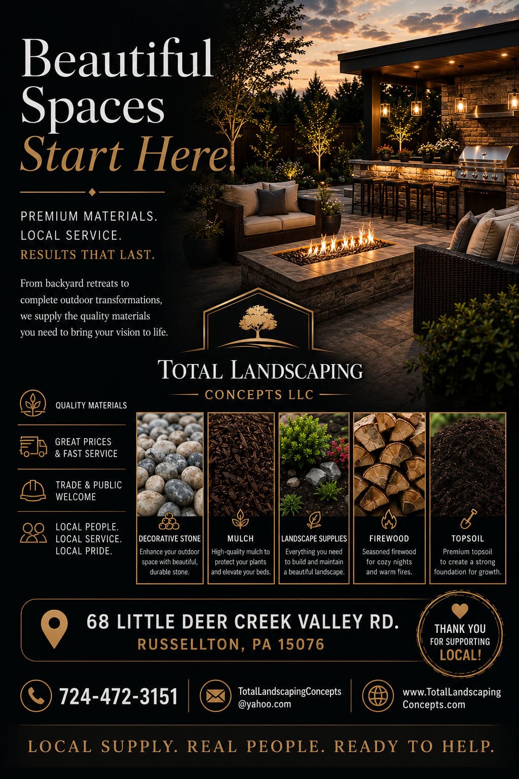 Quality Landscape Materials Available at Our Russellton Yard image