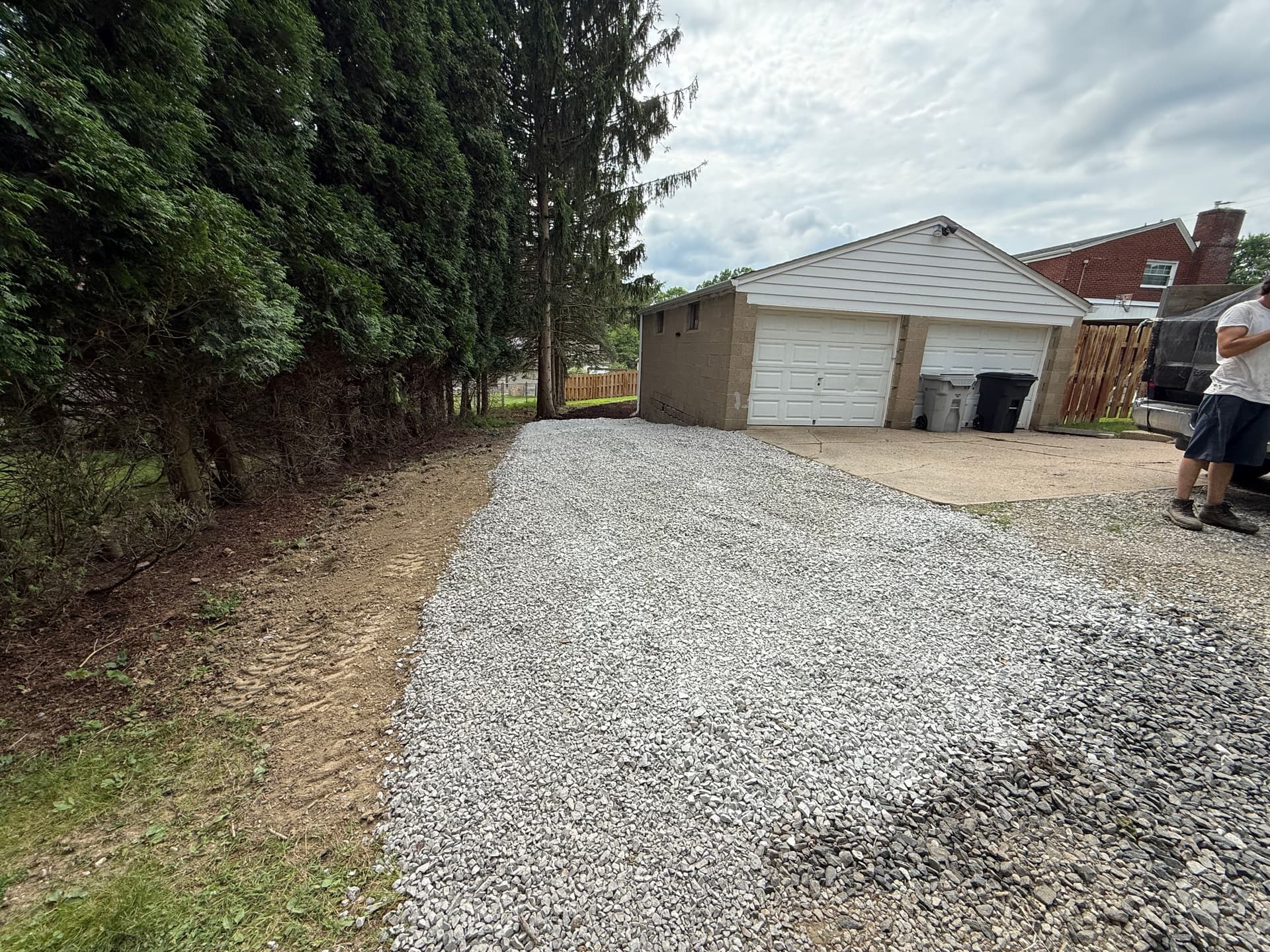 Gallery photos for Pond Removal, Lawn Installation and Extra Parking Added to Backyard: Image #5