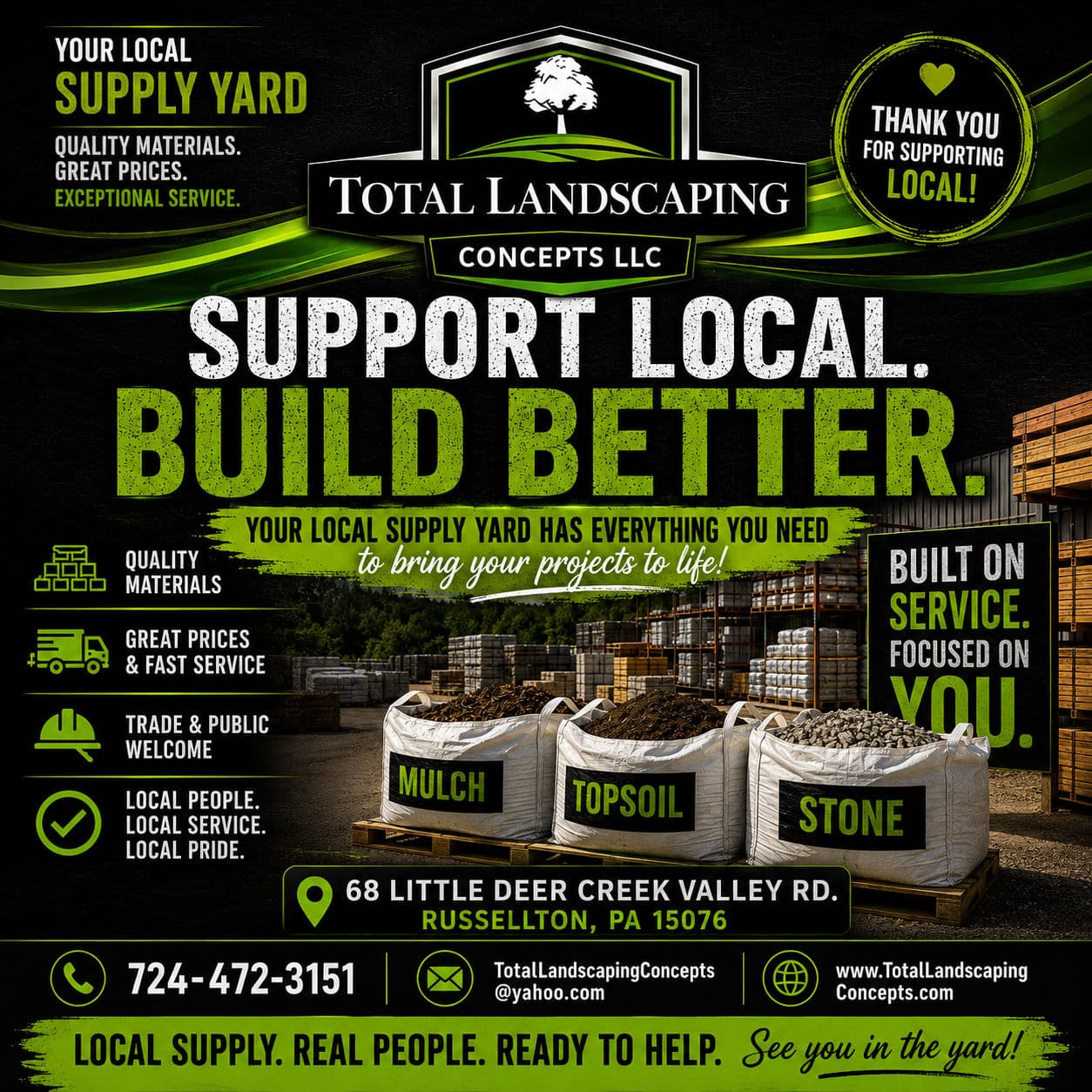 Project Mulch, Topsoil, and Stone Ready to Go in Russellton PA image