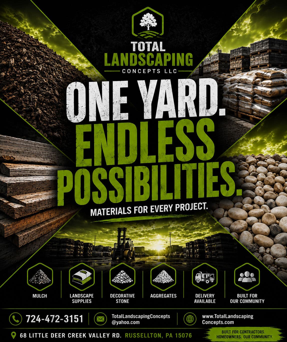 Your Local Source for Mulch, Stone, and Landscape Supplies in Russellton PA image