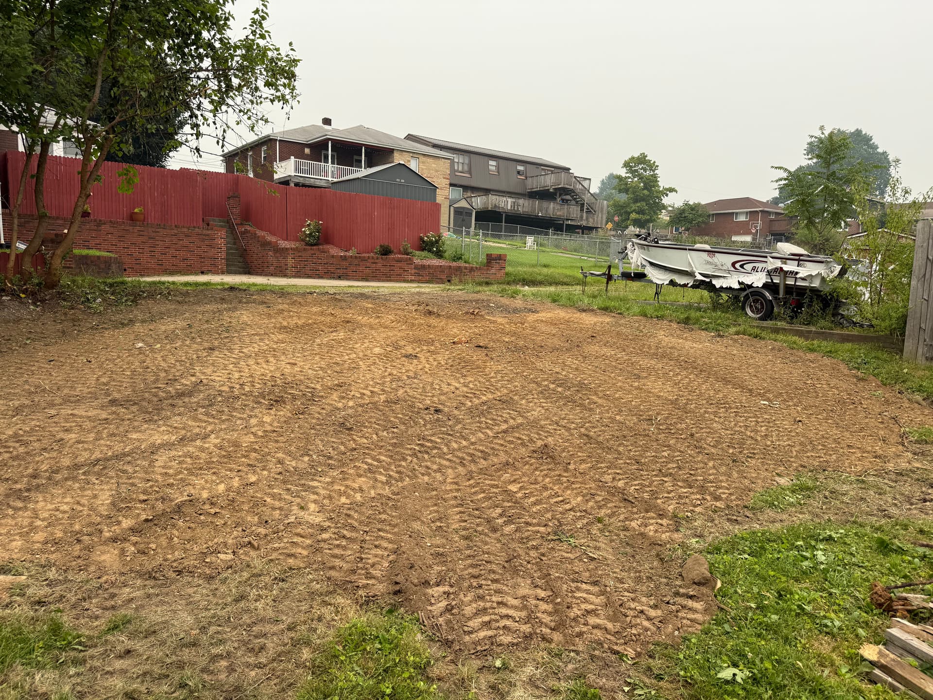 Gallery photos for Overgrown Backyard Cleared Down to Clean, Open Ground: Image #3
