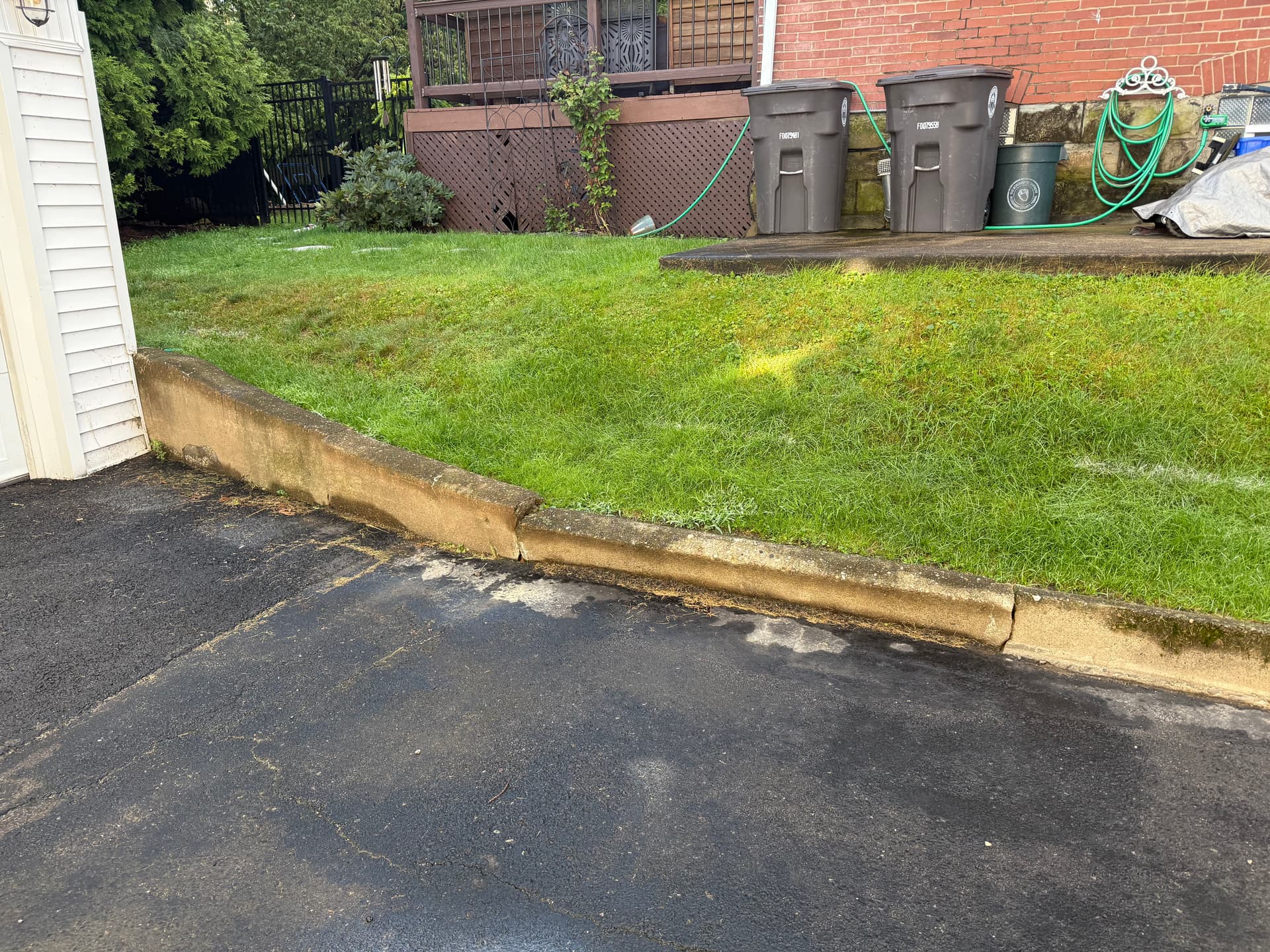 Gallery photos for Old Concrete Retaining Wall Replaced With Versa-Lok Block: Image #1